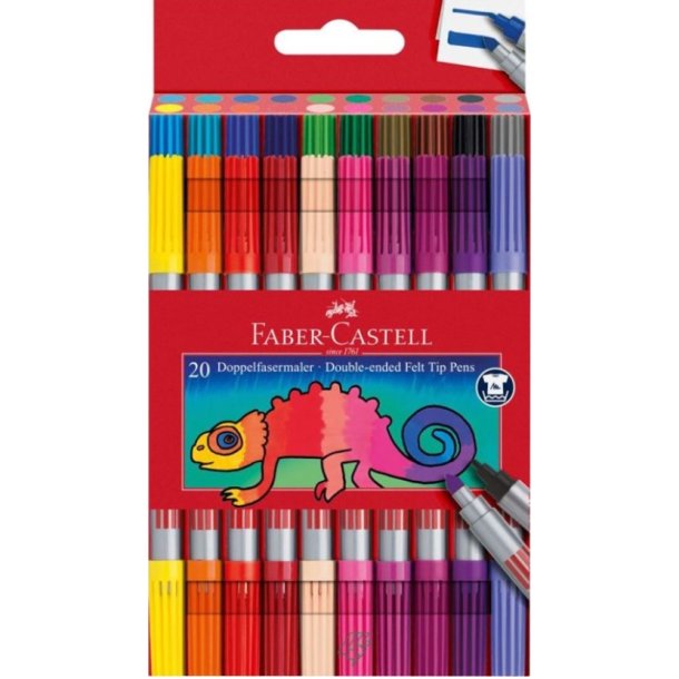Faber-Castell Dobbelttusser 20 stk.