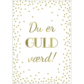 Hartung Postkort - Du er guld vrd