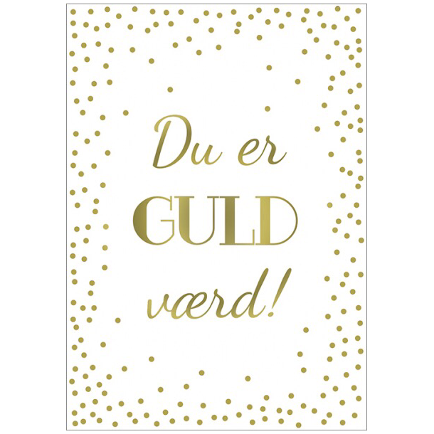 Hartung Postkort - Du er guld vrd