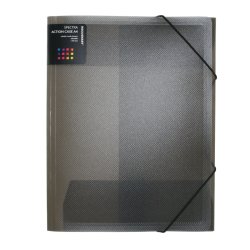 Docusmart Elastikmappe Transperant Rgfarvet