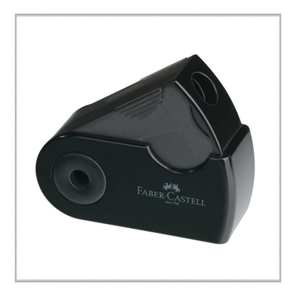 Faber-Castell Sleeve blyantspidser enkel sort