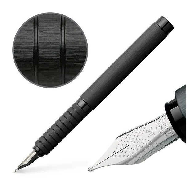 Faber-Castell Essentio Aluminium Fountain Fyldepen Black