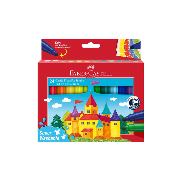Faber-Castell Jumbo Tusser 24 stk.