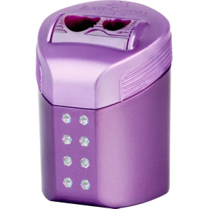 Faber-Castell RollOn Sparkle Dobbelt Blyantspidser - Lilla