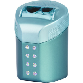 Faber-Castell RollOn Sparkle Dobbelt Blyantspidser - Turkis