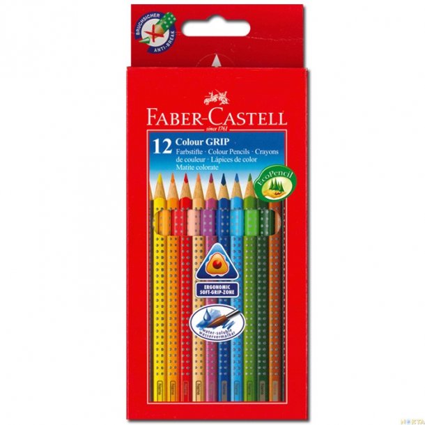 Faber-Castell Colour Grip Farveblyanter 12 stk.
