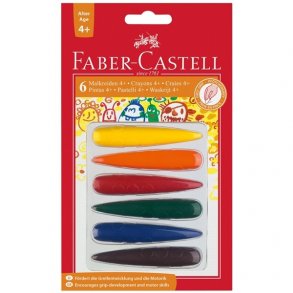 Faber-Castell Farvekridt 6 stk.