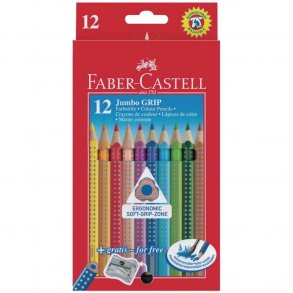 Faber-Castell Jumbo Grip Farveblyanter 12 stk.