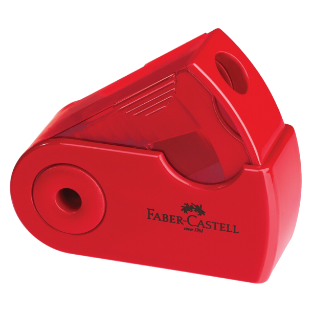Faber-Castell Sleeve blyantspidser enkel rd