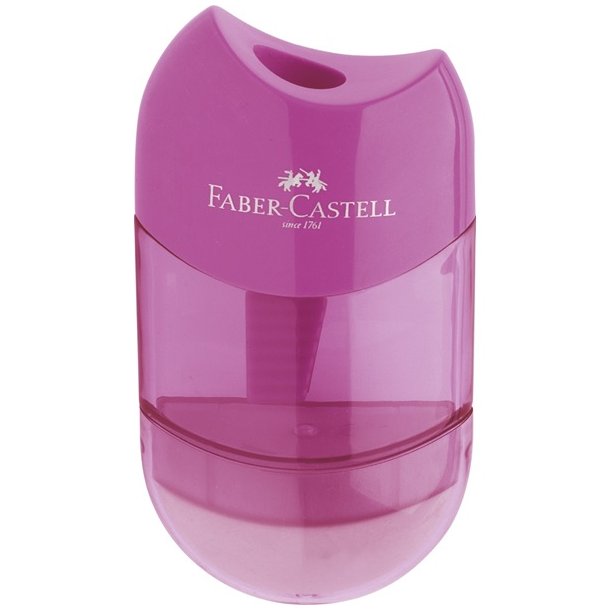 Faber-Castell Spidser med viskelder pink