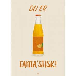 Citatplakat A5 Kort - Du er fanta'stisk