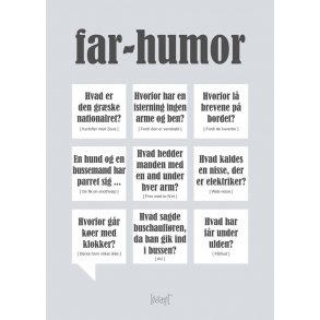 Dialgtplakat A5 Kort - Far-humor