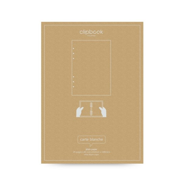Filofax Refill A5 Blank - carte blanche