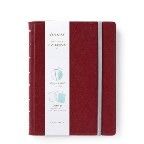 Filofax Notebook A5 Burgundy