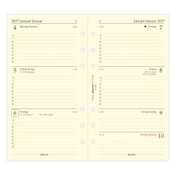 Filofax Refill Ugekalender Horisontal Personal 2027