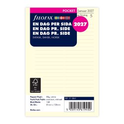Filofax Refill Dagskalender Pocket 2027