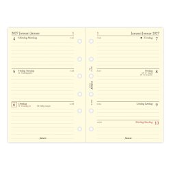 Filofax Refill Ugekalender Horisontal Pocket 2027