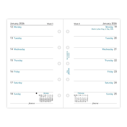 Filofax Refill Ugekalender Mini 2026