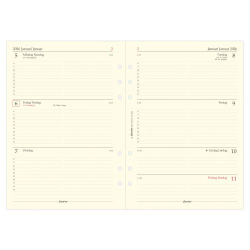 Filofax Refill Ugekalender Horisontal A5 2026