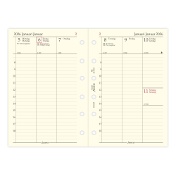 Filofax Refill Ugekalender Vertikal Pocket 2026