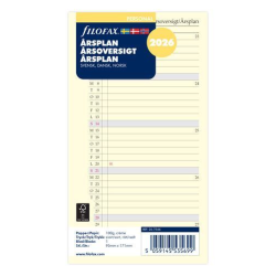 Filofax Refill �rsplan Personal 2026