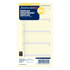 Filofax Refill �rsplan Personal 2026