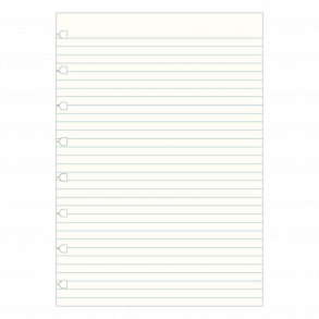 Filofax Notebook Refill A5 linjeret