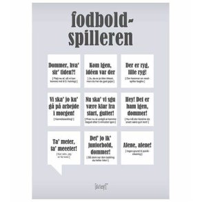 Dialgtplakat A5 Kort - Fodboldspilleren