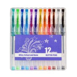 Glitterpenne 12 stk.