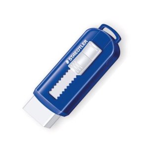 Staedtler Viskelder med skub Bl