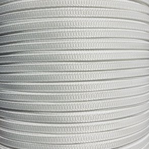 Stofb�nd Grosgrain - Hvid 3mm