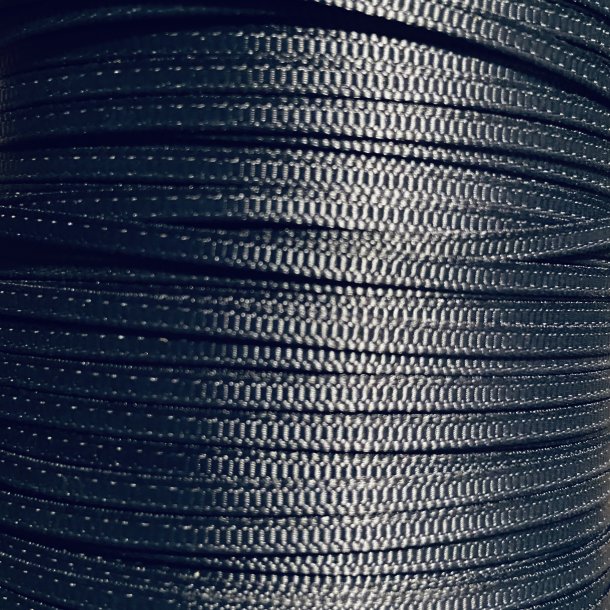 Stofb�nd Grosgrain - Koksgr� 3mm