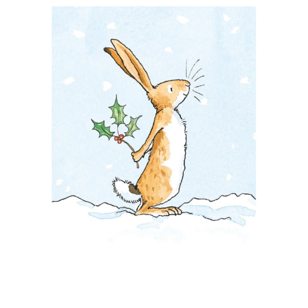 Guess How Much I Love You Mini Dobbeltkort - Christmas Holly