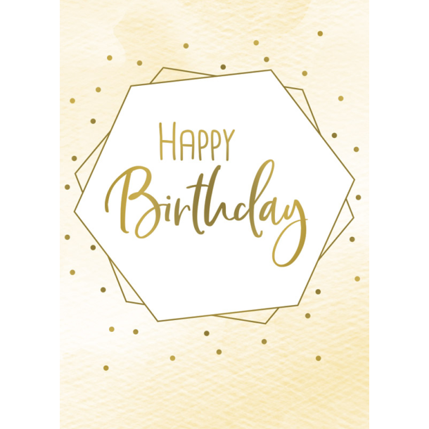 Hartung Mini Dobbeltkort - Happy Birthday