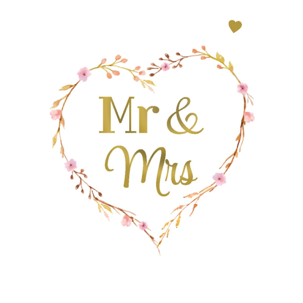 Hartung Mini Dobbeltkort - Mr &amp; Mrs