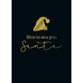 Hartung Mini Dobbeltkort - Nice to see you Santa