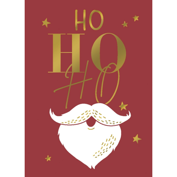 Hartung Mini Dobbeltkort - Ho Ho Ho Red