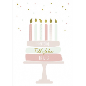 Hartung Postkort - Hjertelig tillykke til dig