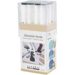 Illustration Marker 12 stk. - Natur