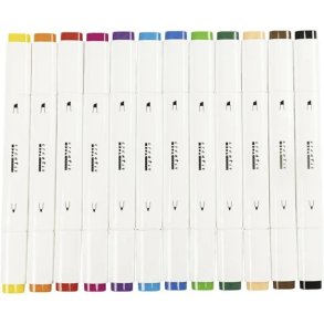 Illustration Marker 12 stk. - Standard