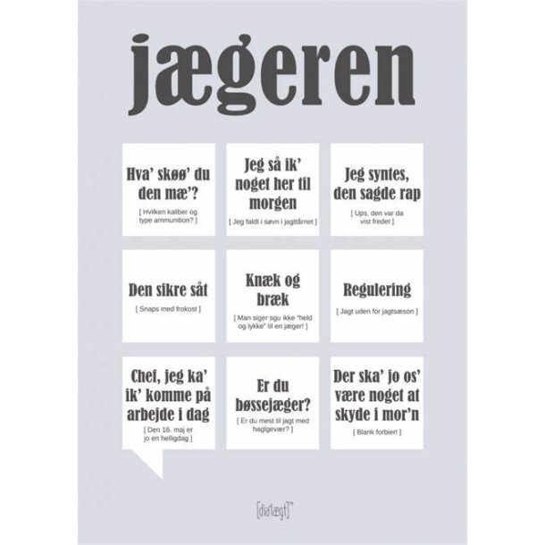 Dialgtplakat A5 Kort - Jgeren