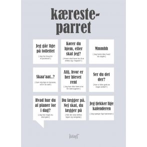 Dialgtplakat A5 Kort - Kresteparret