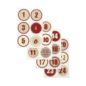 Vivi Gade Kalendertal 1-24 R�d