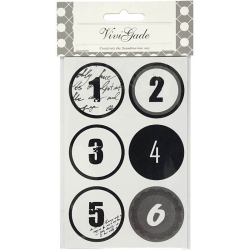 Vivi Gade Kalendertal 1-24 Sort