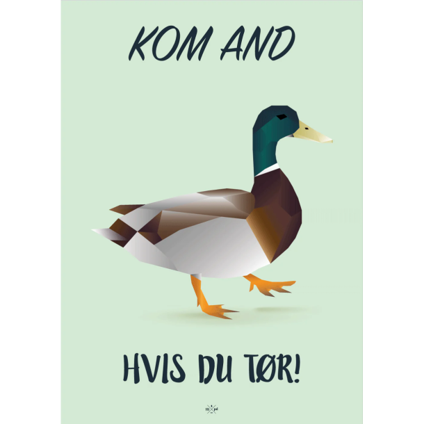 Citatplakat A5 - Kom and hvis du tr!