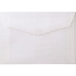 Konvolut med struktur C6 - 110g. - 5 stk. - Hvid