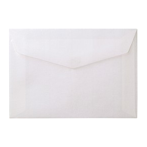 Konvolut med struktur C6 - 110g. - 5 stk. - Hvid