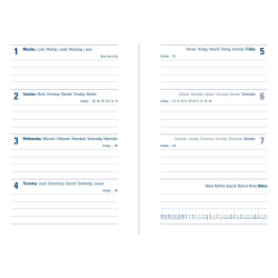 Letts Verona Ugekalender 2026 Mini Sort