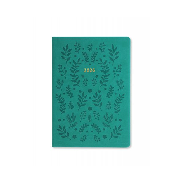 Letts Woodland Ugekalender 2026 A5 Turkis