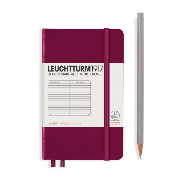 Leuchtturm Notesbog A6 Port Red Limjeret